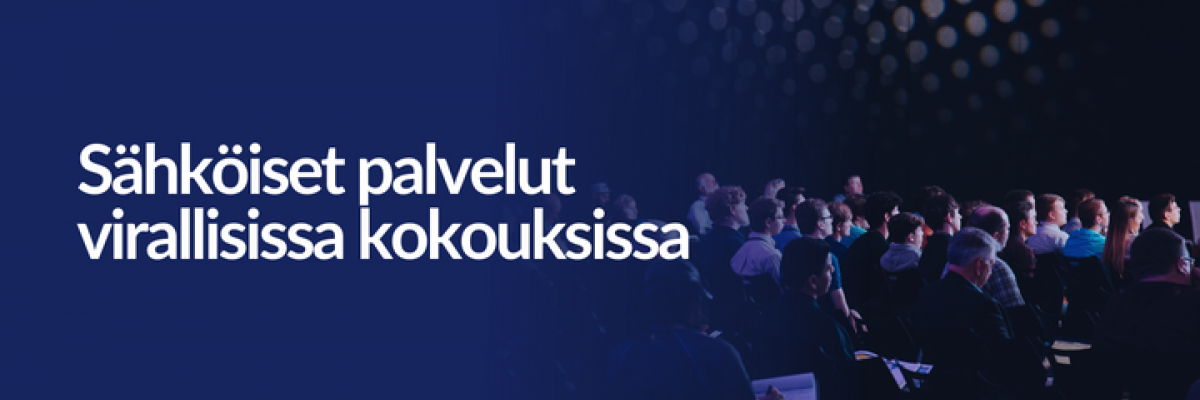 Sähköiset palvelut virallisissa kokouksissa banner